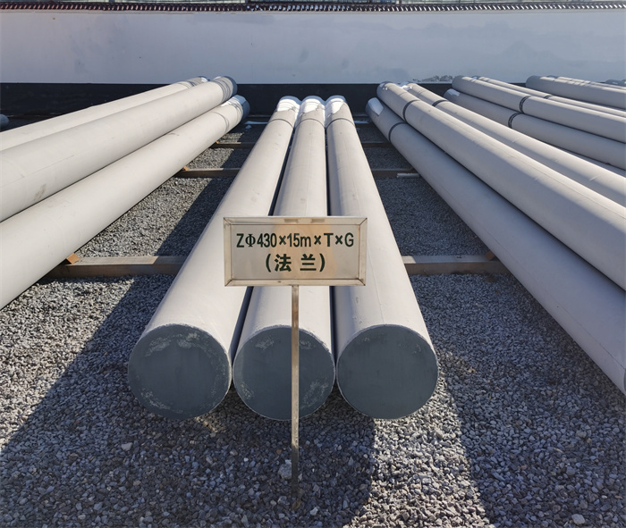 日照430×15米×T×G砼电力电杆